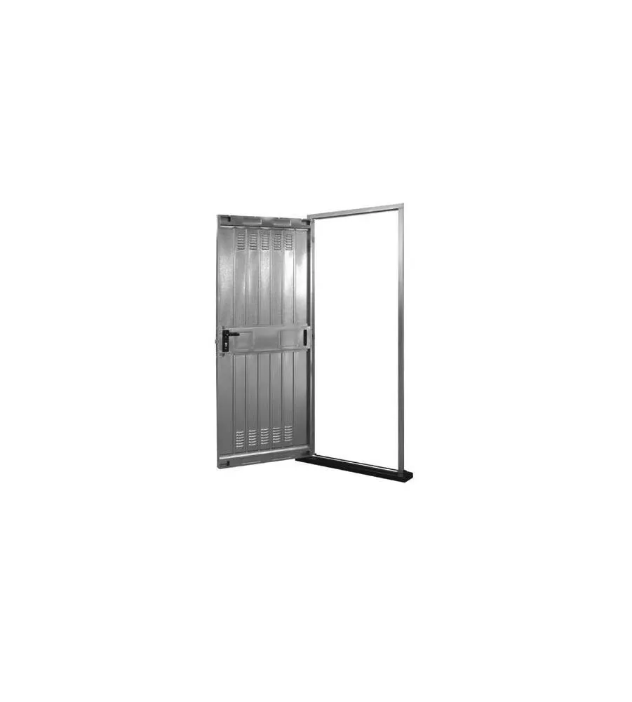 PORTA MONOLAMIERA ZINCATA PER CANTINE, 80X200 CM